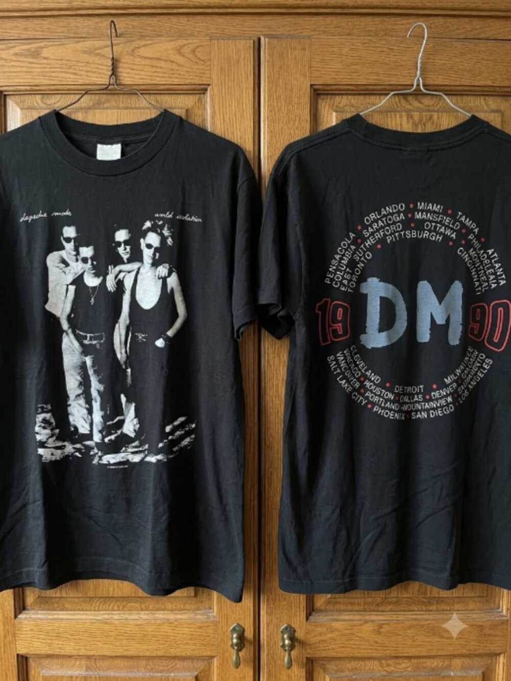 Depeche Mode World Violation 1990 Tour Concert T-Shirt